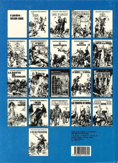 Verso de l'album Jerry Spring Tome 2 Yucca Ranch