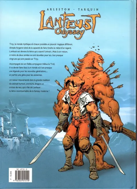 Verso de l'album Lanfeust Odyssey Tome 1 L'énigme Or-Azur - 1re partie