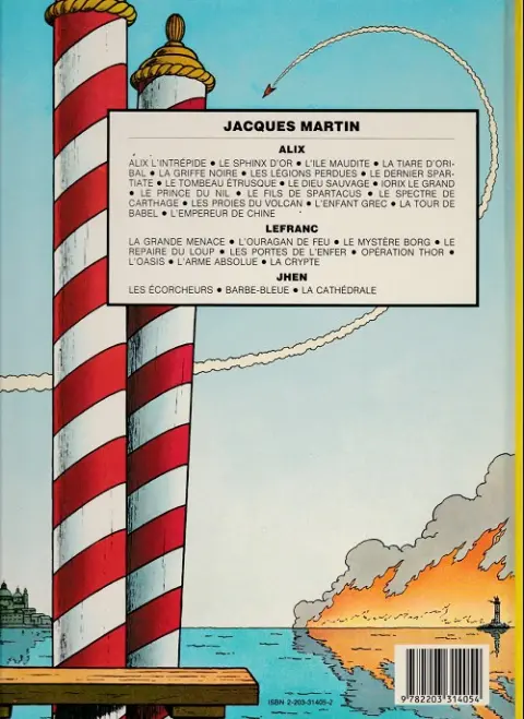 Verso de l'album Lefranc Tome 5 Les portes de l'enfer