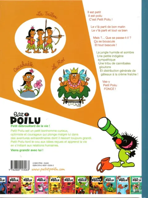 Verso de l'album Petit Poilu Tome 5 La tribu des Bonapéti
