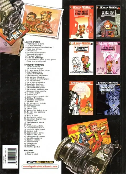 Verso de l'album Le Petit Spirou Tome 7 Demande à ton père !