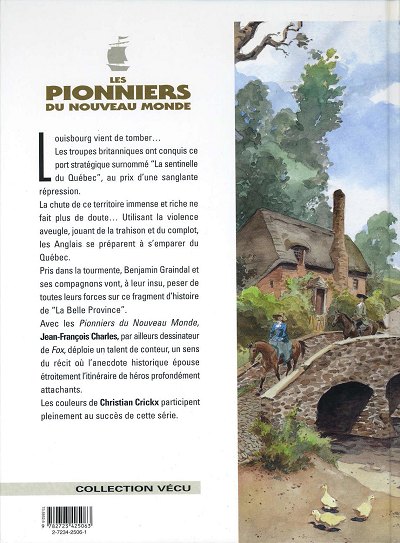 Verso de l'album Les Pionniers du Nouveau Monde Tome 4 La croix de Saint-Louis