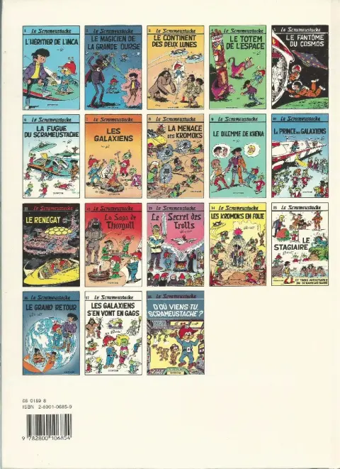 Verso de l'album Le Scrameustache Tome 8 la menace des Kromoks