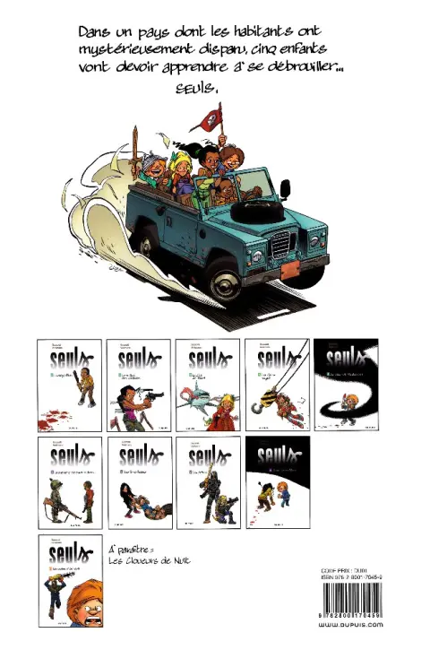Verso de l'album Seuls Tome 1 La disparition