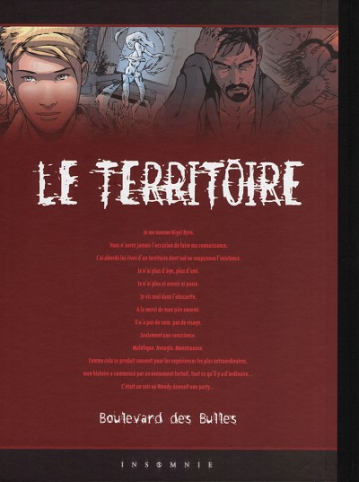 Verso de l'album Le Territoire Tome 2 Hypnose
