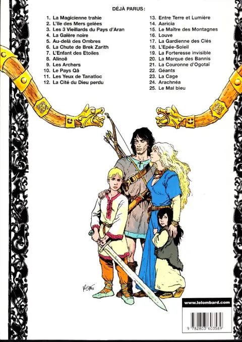 Verso de l'album Thorgal Tome 1 La Magicienne trahie