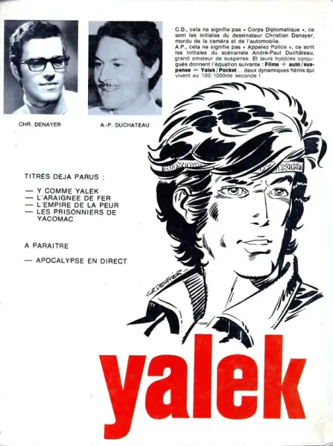Verso de l'album Yalek Tome 3 L'empire de la peur