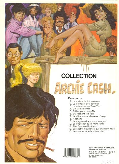 Verso de l'album Archie Cash Tome 14 Chasse-Cœur à Koa-Gulé