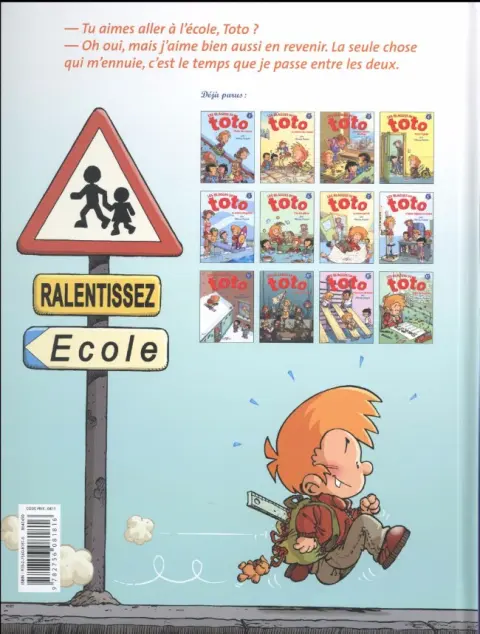 Verso de l'album Les Blagues de Toto Premières farces