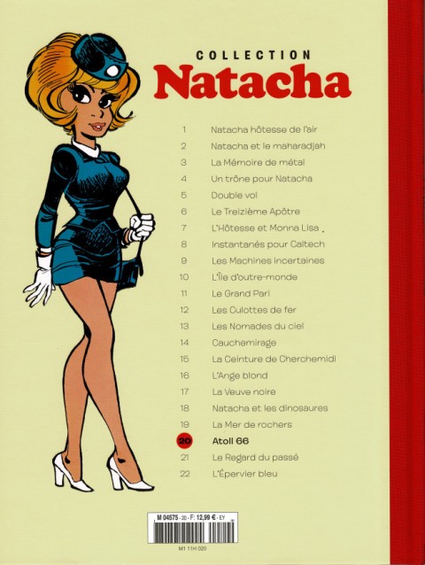 Verso de l'album Natacha - La Collection Tome 20 Atoll 66