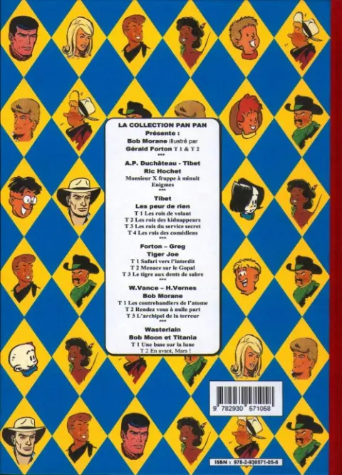 Verso de l'album Ric Hochet : Enigmes 1