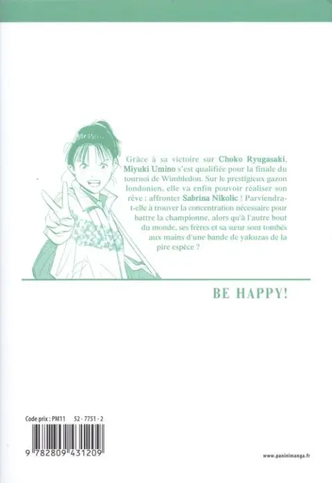 Verso de l'album Happy ! (Édition de luxe) Volume 15 Be happy !