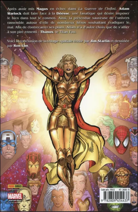 Verso de l'album Marvel Gold Tome 14 La croisade de l'infini - Paradis cosmique