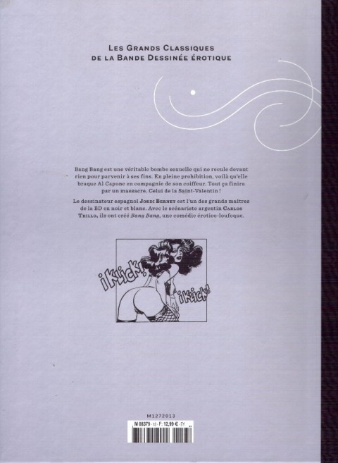 Verso de l'album Les Grands Classiques de la Bande Dessinée Érotique - La Collection Tome 13 Bang Bang - tome 1