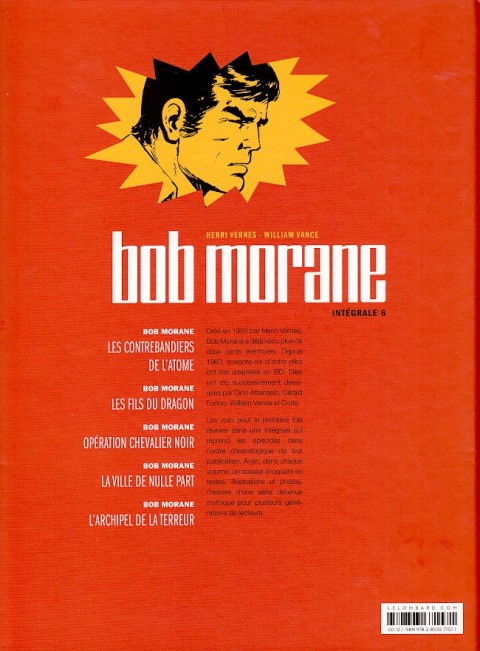 Verso de l'album Bob Morane Intégrale 6