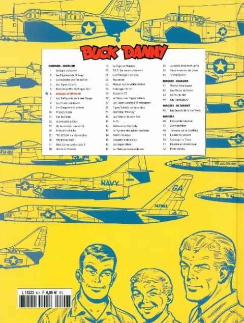 Verso de l'album Buck Danny Tome 6 Attaque en Birmanie