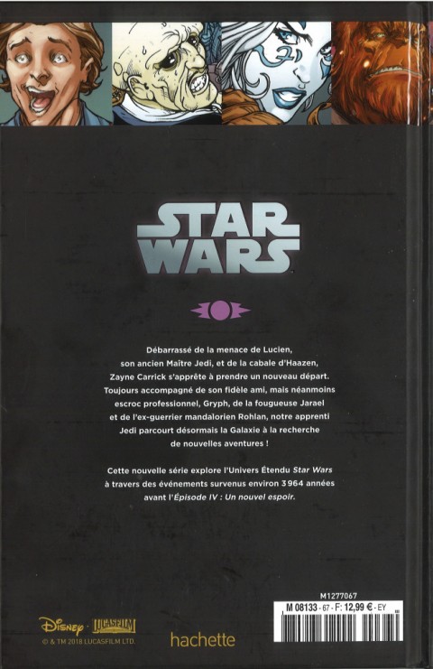 Verso de l'album Star Wars - Légendes - La Collection Tome 67 Chevaliers de L'Ancienne République - VI. Ambitions Contrariées