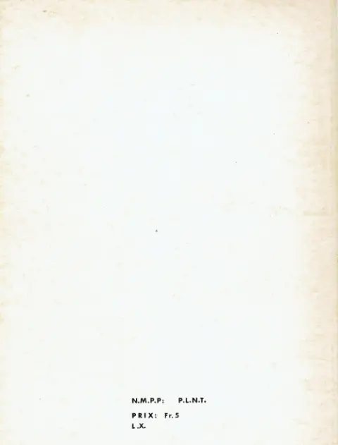Verso de l'album Strange Album N° 17