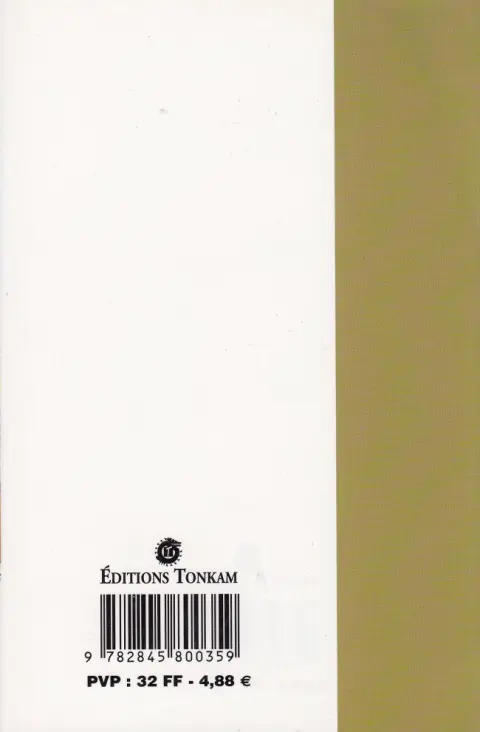 Verso de l'album Butsu Zone 2