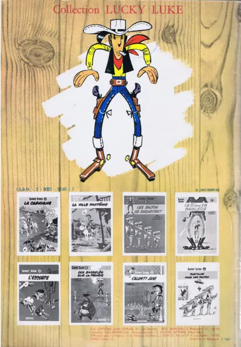 Verso de l'album Lucky Luke Tome 21 Les collines noires