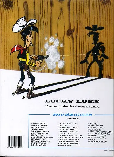 Verso de l'album Lucky Luke Tome 45 L'Empereur Smith