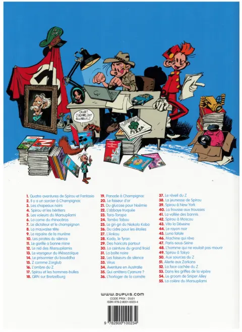 Verso de l'album Spirou et Fantasio Tome 21 Du glucose pour Noémie