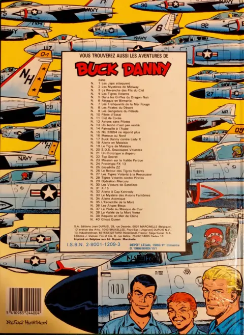 Verso de l'album Buck Danny Tome 13 Un avion n'est pas rentré