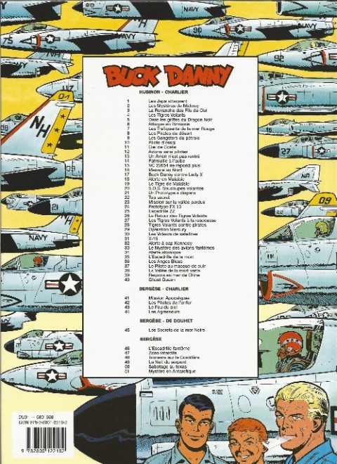 Verso de l'album Buck Danny Tome 46 L'Escadrille fantôme