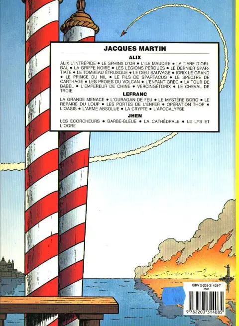 Verso de l'album Lefranc Tome 8 L'arme absolue