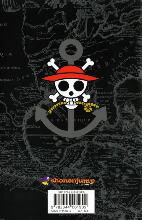 Verso de l'album One Piece Tome 46 Aventure sur l'île fantôme