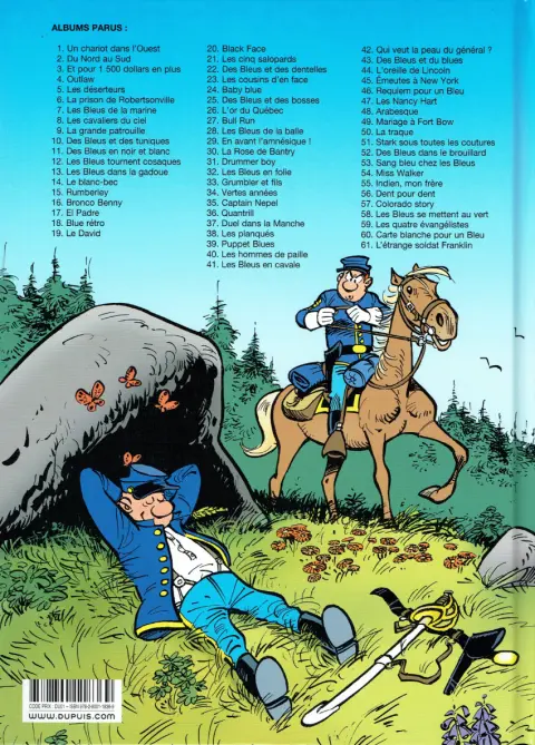 Verso de l'album Les Tuniques Bleues Tome 32 Les bleus en folie