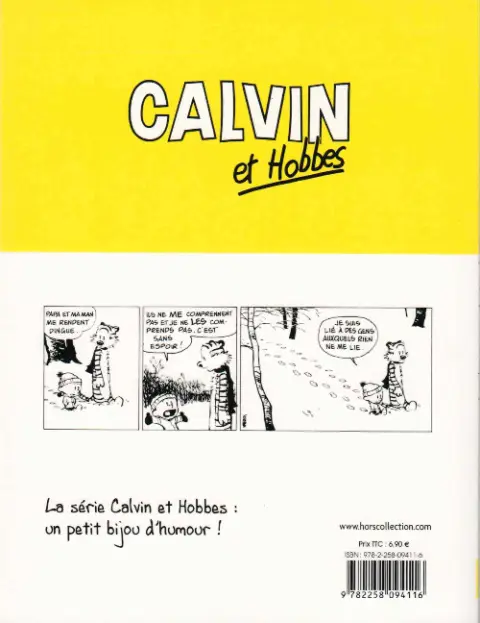 Verso de l'album Calvin et Hobbes Tome 15 Complètement surbookés !