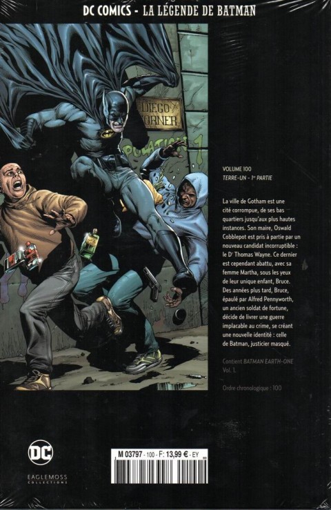 Verso de l'album DC Comics - La Légende de Batman Volume 100 Terre-Un - 1ère partie