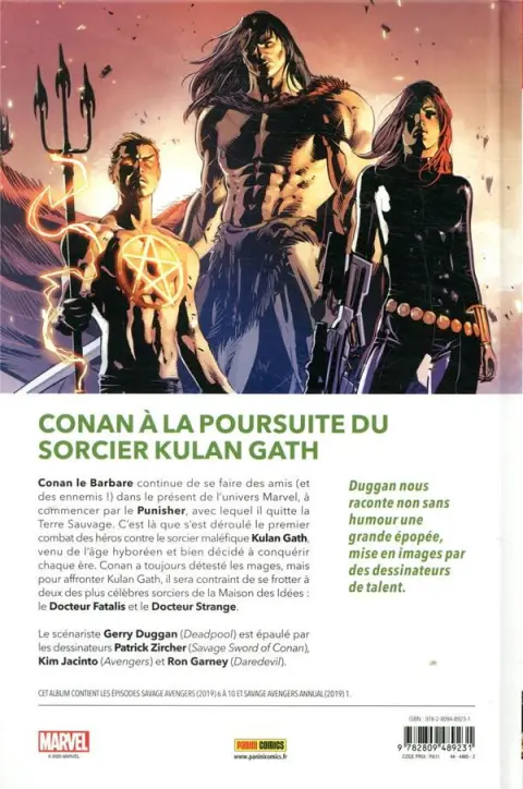 Verso de l'album Savage Avengers 2 Dîner avec Fatalis