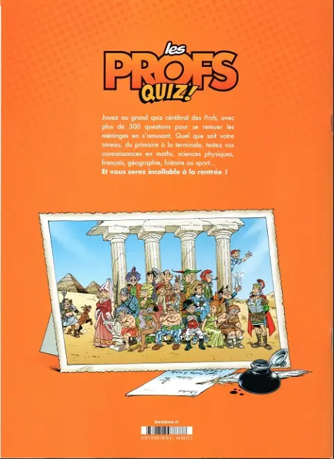 Verso de l'album Les Profs Les profs quiz !