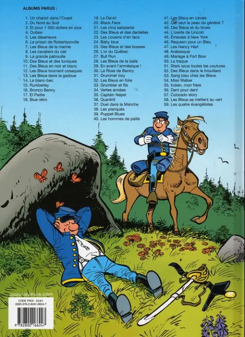 Verso de l'album Les Tuniques Bleues Tome 59 Les quatre évangélistes