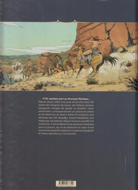 Verso de l'album Les dragons de la frontière Tome 1 La piste de Santa Fe