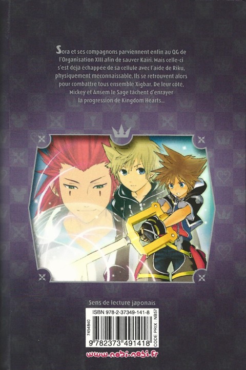 Verso de l'album Kingdom Hearts II Volume 4