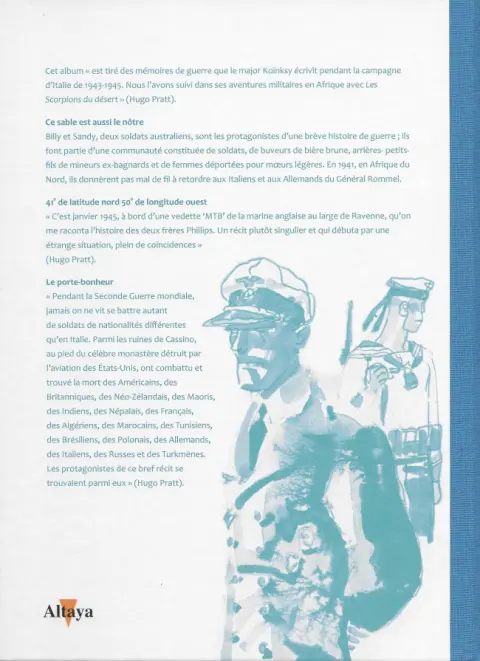 Verso de l'album Tout Pratt Tome 29 Koinsky raconte... deux ou trois choses que je sais d'eux 1