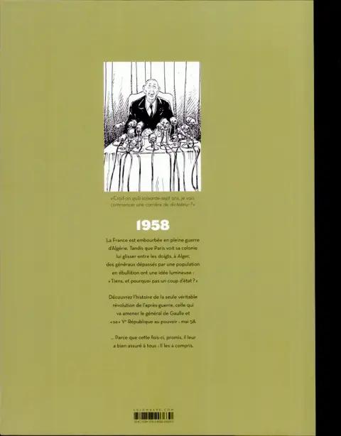 Verso de l'album Un général, des généraux