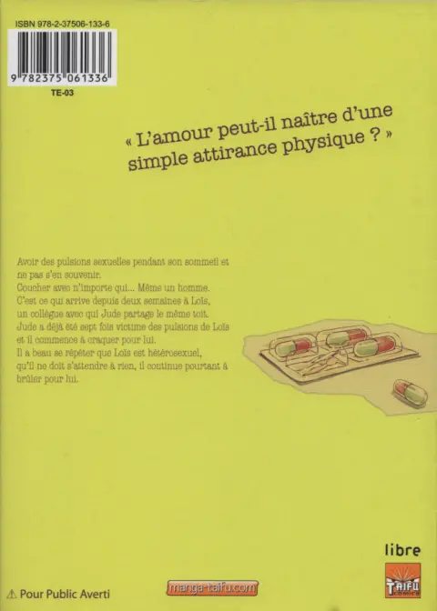 Verso de l'album A sleeping man and a loving man