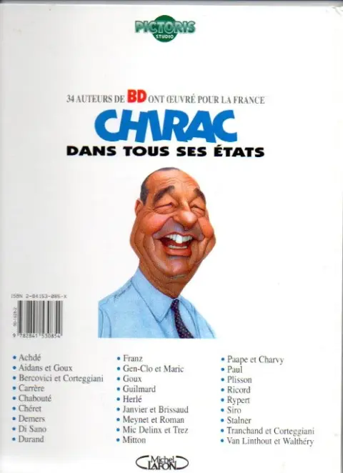 Verso de l'album Chirac dans tous ses états