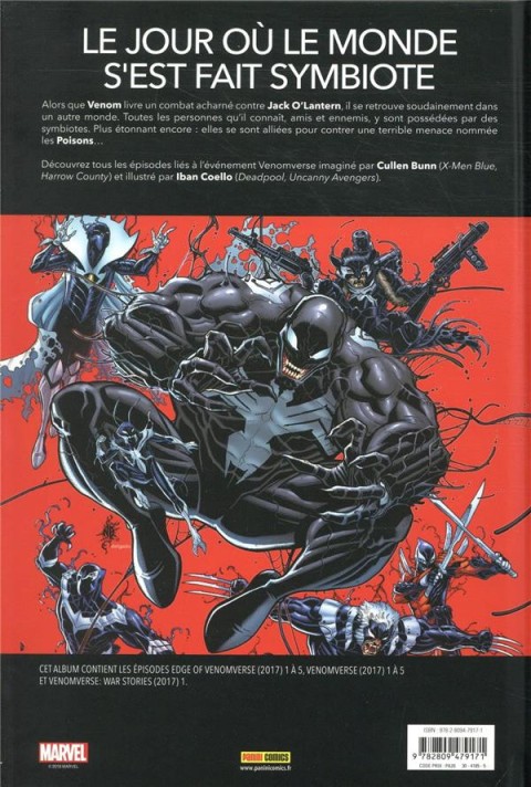 Verso de l'album Venom - Venomverse