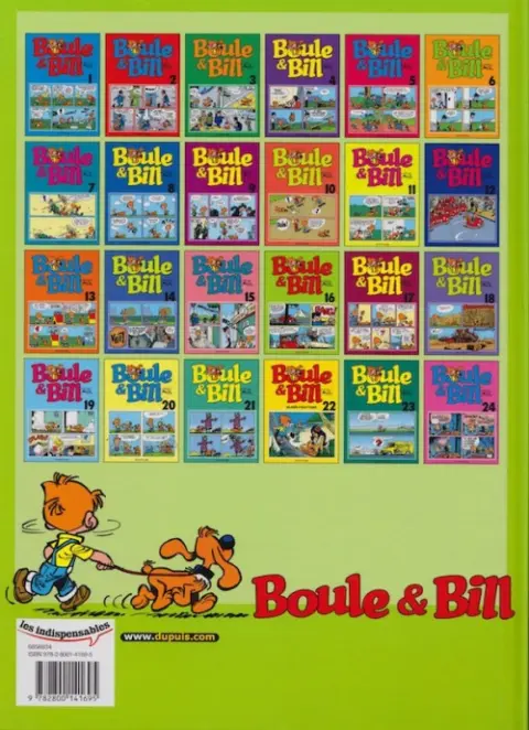 Verso de l'album Boule & Bill Tome 16