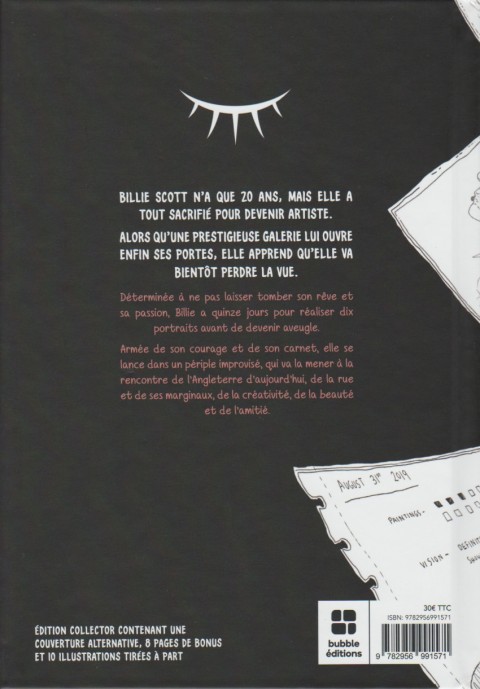 Verso de l'album Dans les yeux de Billie Scott