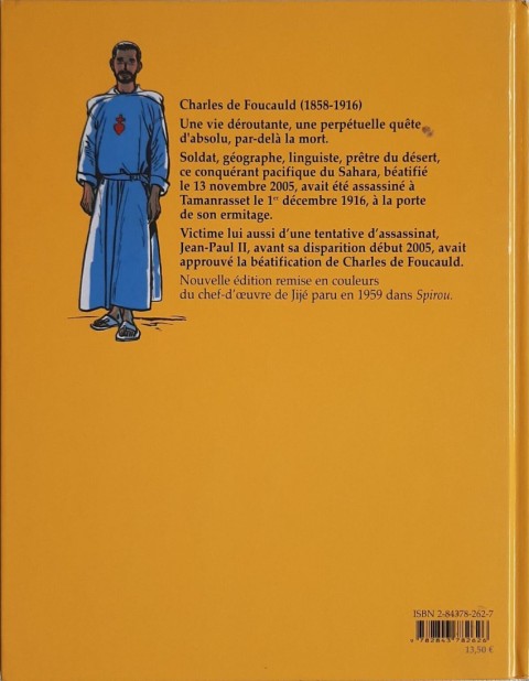 Verso de l'album Charles de Foucauld Charles de Foucauld