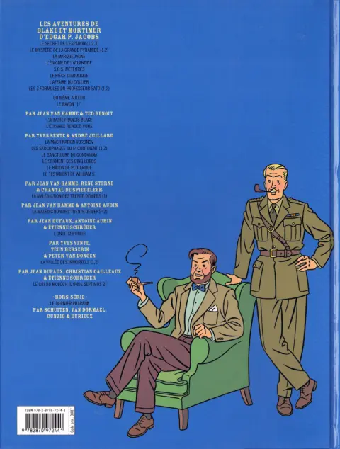 Verso de l'album Blake et Mortimer Tome 25 La Vallée des Immortels - Tome 1 - Menace sur Hong Kong