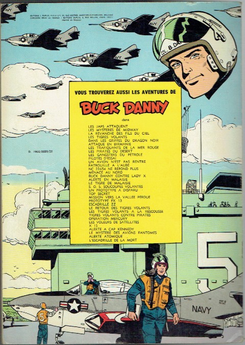 Verso de l'album Buck Danny Tome 14 Patrouille à l'aube