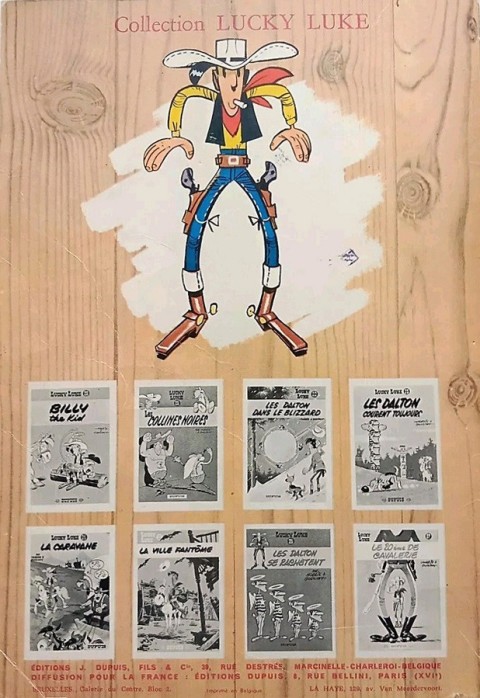 Verso de l'album Lucky Luke Tome 28 L'escorte