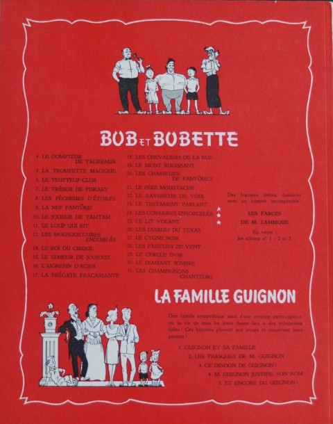 Verso de l'album Bob et Bobette Tome 16 L'aigrefin d'acier